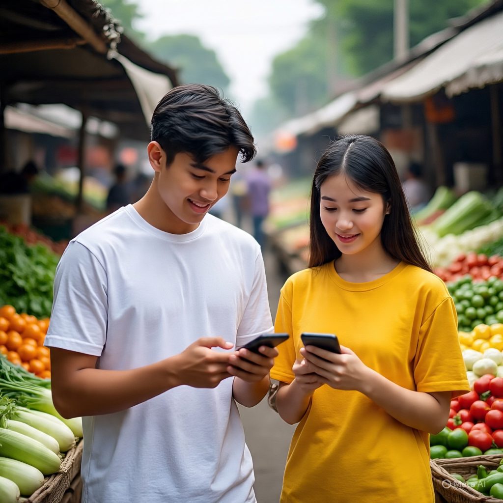 Mahasiswa Kini Bisa Belanja Sayur di KUD Lewat HP